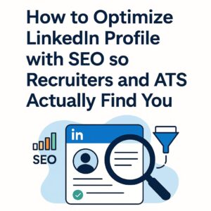 How to optimize LinkedIn profile illustration with SEO and ATS elements.